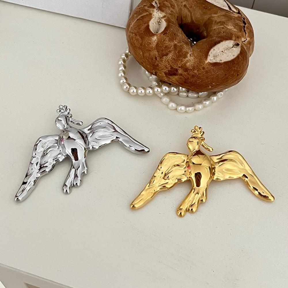 Spilla Rondine di Rame Spilla Uccelli in Acciaio Inossidabile Spilla Colomba della Pace Vintage Regalo