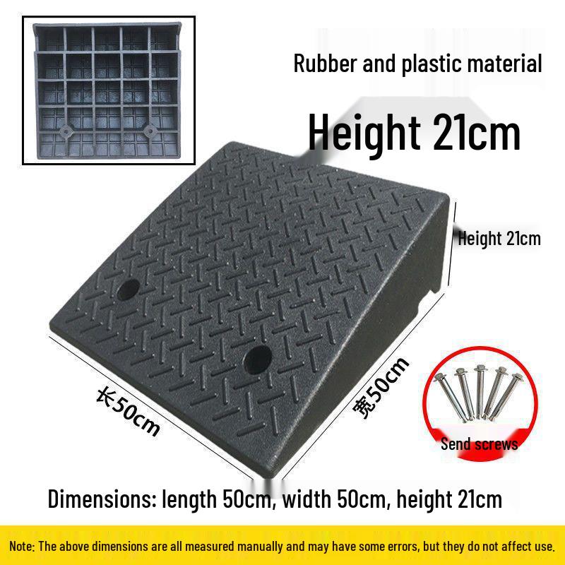 Rubber and Plastic Sloped Threshold Ramp Pad