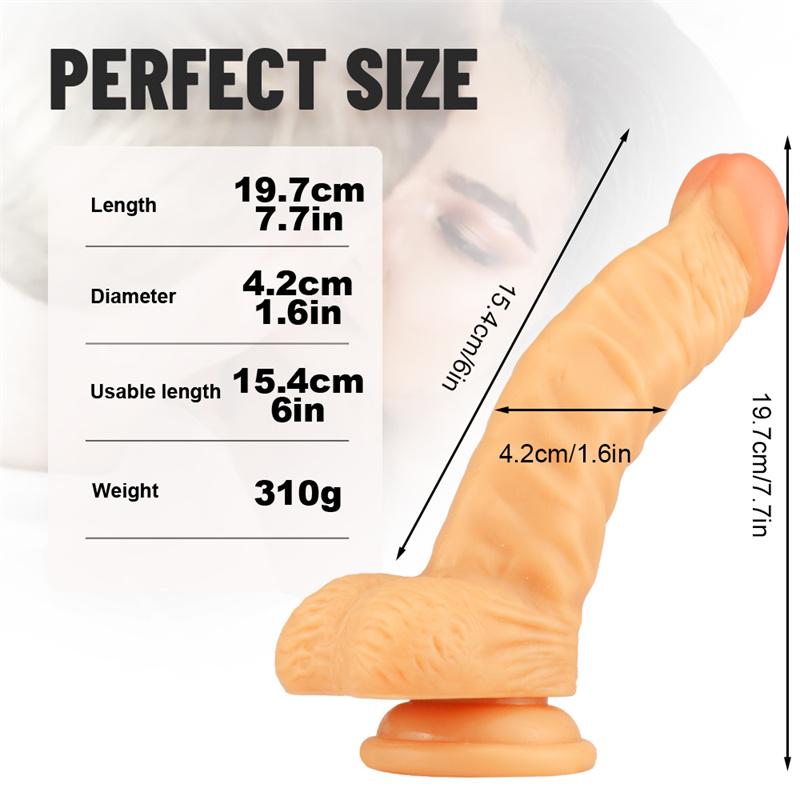 Crescent Large Simulation Dildo Crystal Soft Glue Female Masturbator Adult Products