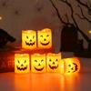Halloween Pumpkin Light LED Candle Lamp for Party Decor Spooky Atmosphere Prop and Festive Decoration Accessories