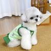 Dog Slip Dress Spring Summer Bunny Print Ruffle Hem Pet Sleeveless Dress Breathable Pet Costume Outfit Apparel for Small Dogs Cats