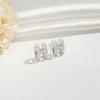 Minimalistische Stud Oorbellen met Letter H en Druipolie voor Dames Licht Luxe Mode Sieraden