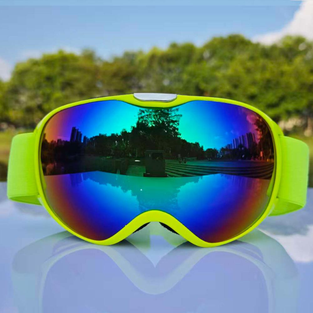Children's sports snow goggles, sunglasses, anti-fog and windproof lenses, compatible with prescription lenses, for skiing, snowboarding, and