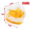 10 Pack Heart Shaped Clear Plastic Dessert Cups With Lids Reusable Food Grade For Wedding Party Valentines Day Dessert Serving