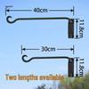Rotatable Detachable Wall-Mounted Lantern and Basket Hooks: Garden Balcony Pot Hangers
