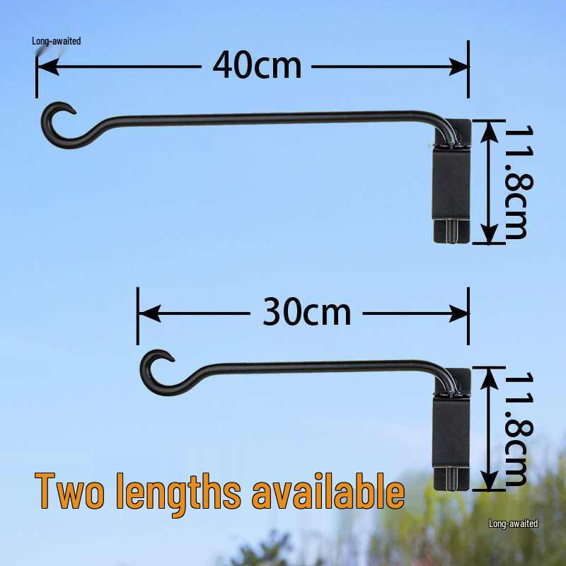 Rotatable Detachable Wall-Mounted Lantern and Basket Hooks: Garden Balcony Pot Hangers