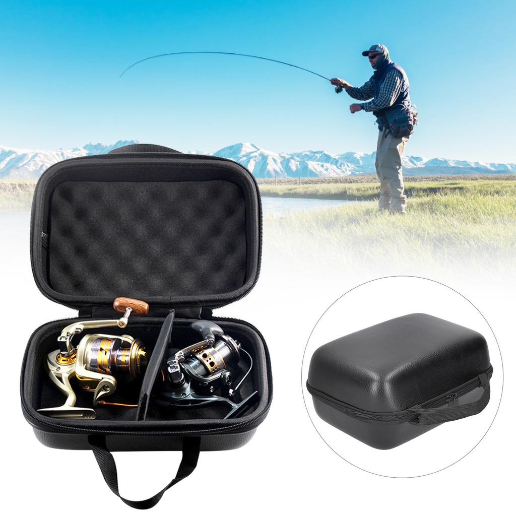 PU Portable Outdoor Fishing Reel Bag Fish Wheel  or Carrying Storage Case Pouch