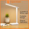 Portable Foldable LED Desk Lamp with USB Cable, 3 Cool White Settings, Touch Dimmable, Space-Saving for Travel Office Dorm