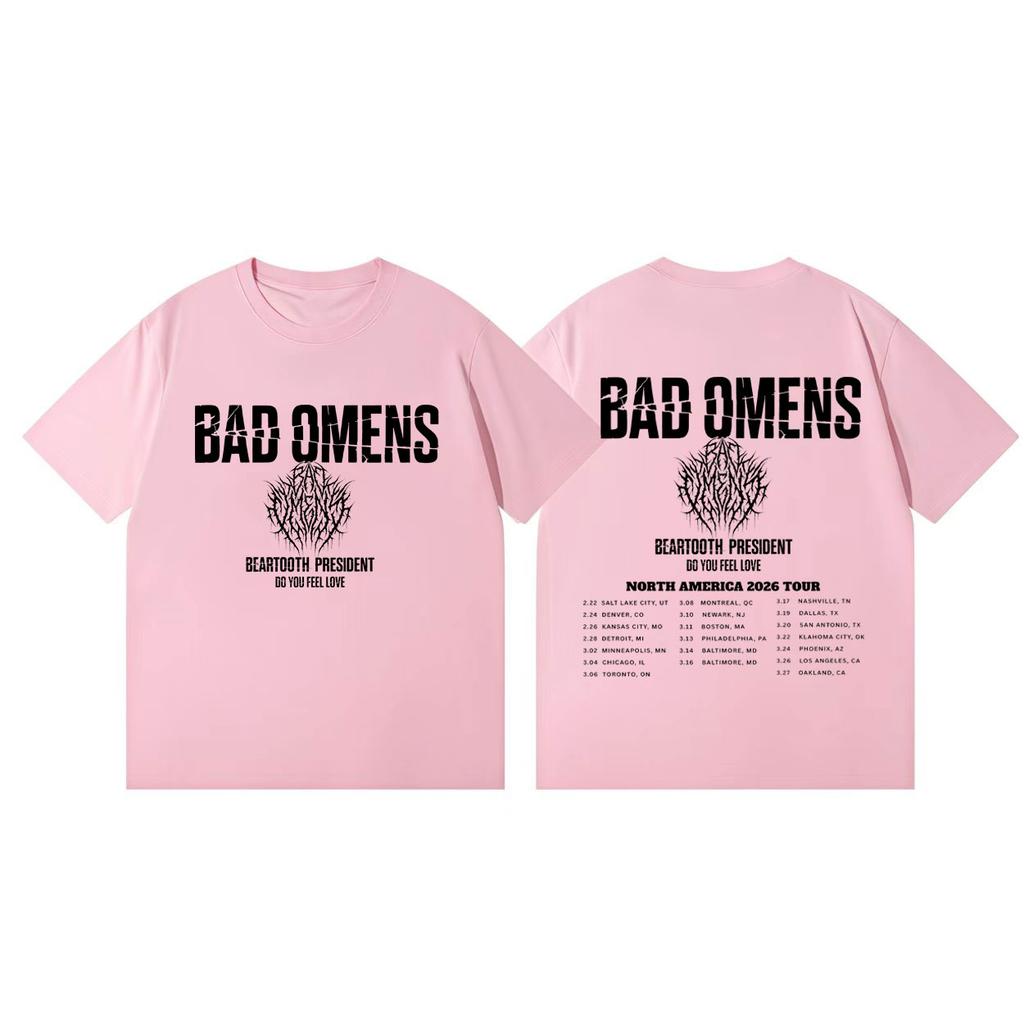 Bad Omens Do You Feel Love Tour 2026 Tshirt Men Women Fashion Rock Short Sleeve T Shirts Summer Casual Loose Cotton Tshirts