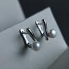 Silver Earrings with Natural Pearls (2187226)