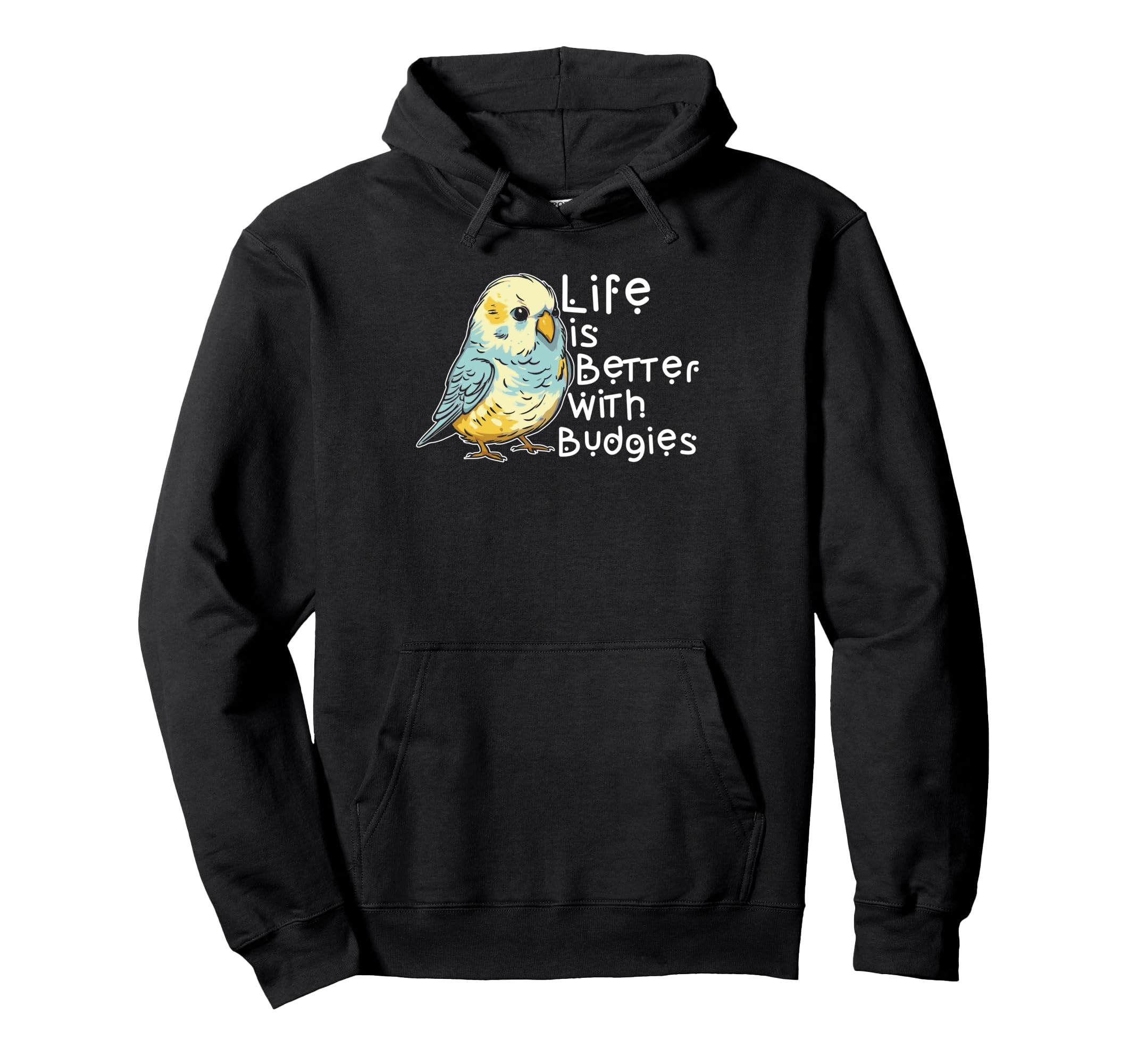 

Budgie Exotic Hoodie Fan, Wildlife, Budgie. чёрный