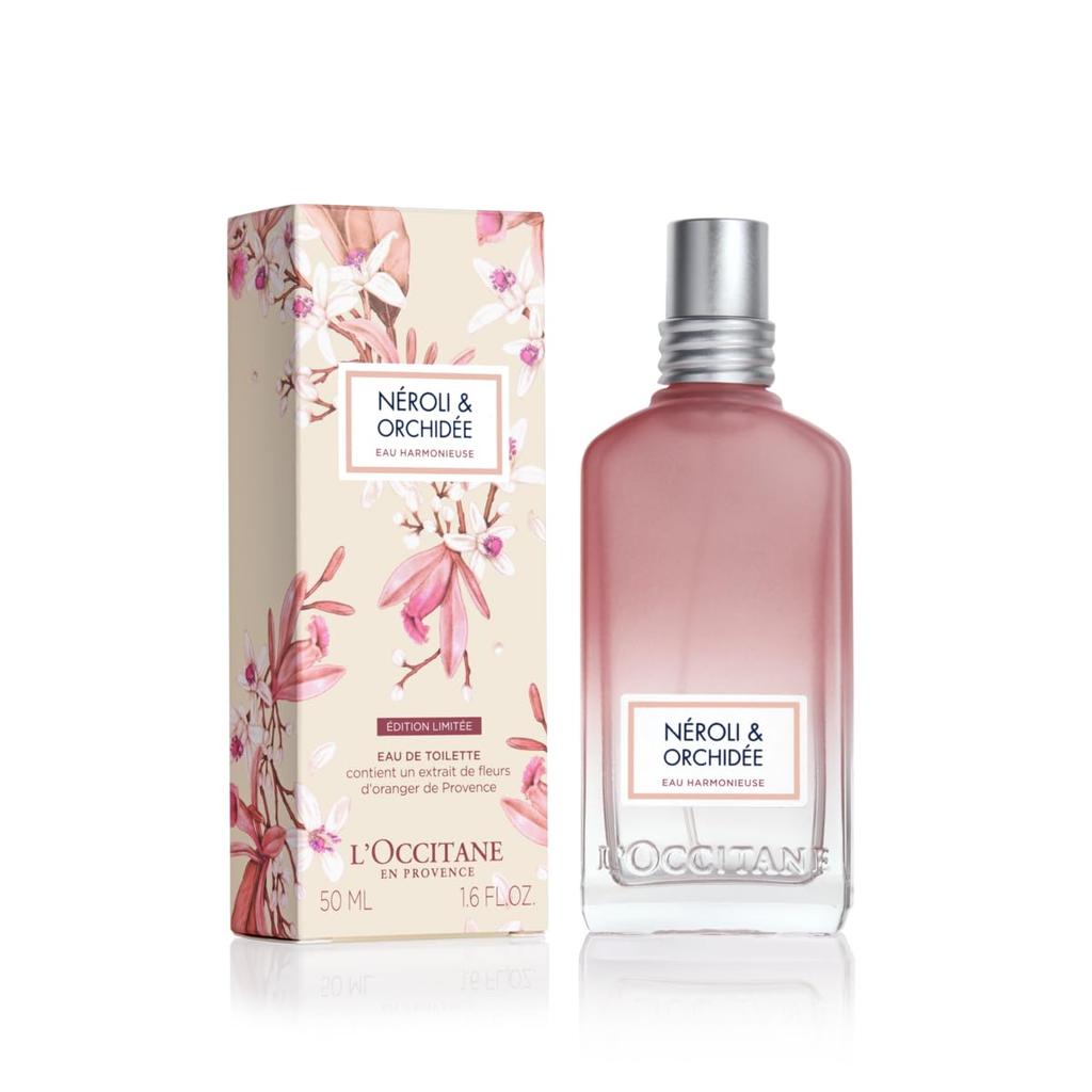 Neroli Orchidee Eau Harmonie Eau de Toilette a popular fragrance for perfect as a birthday or celebration L'OCCITANE 50mL, women, gift.