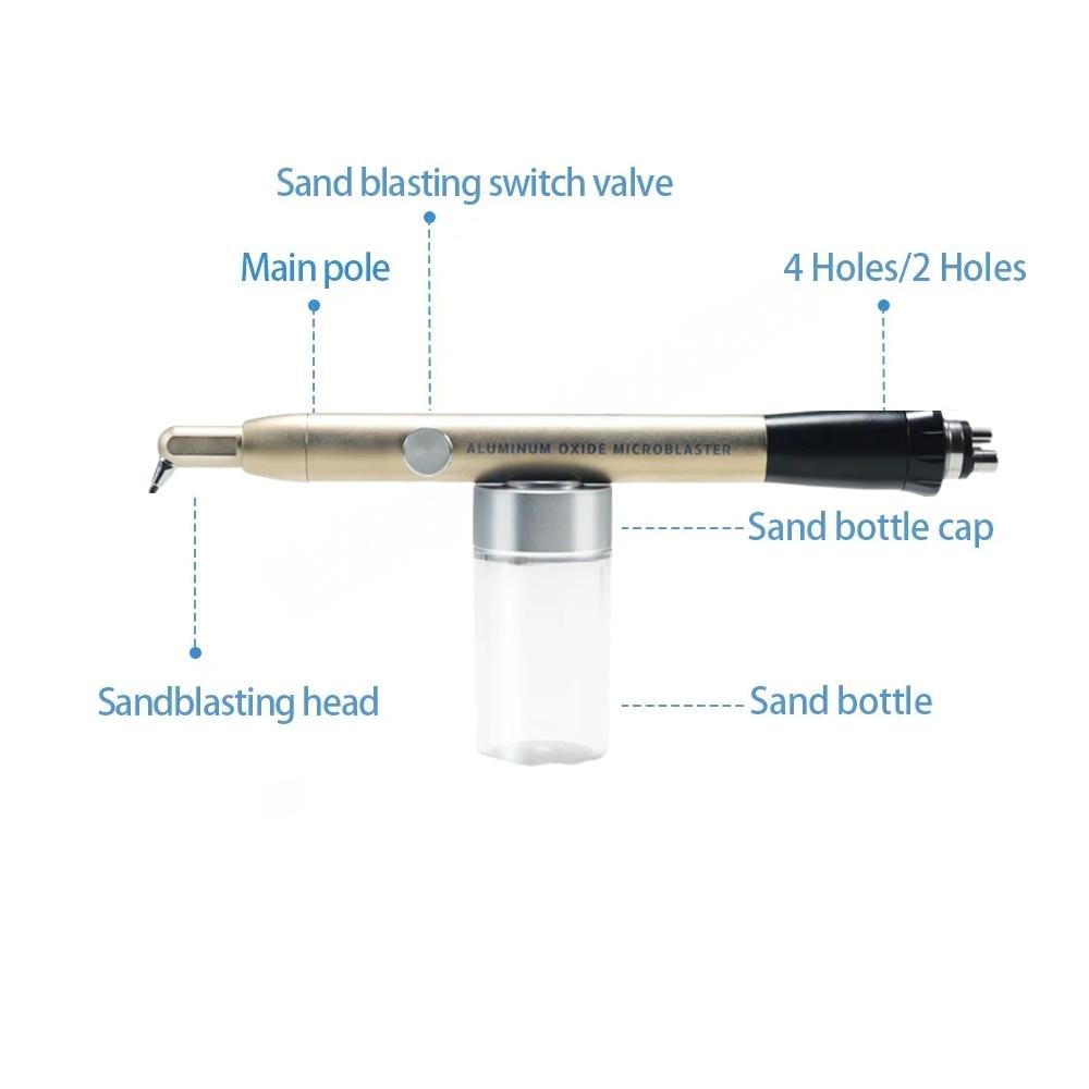 Dental Aluminum Oxide Micro Blaster Air Abrasion Polisher Sandblasting with Water Spray 2/4 Holes Kavo Compatible Dentistry Tool