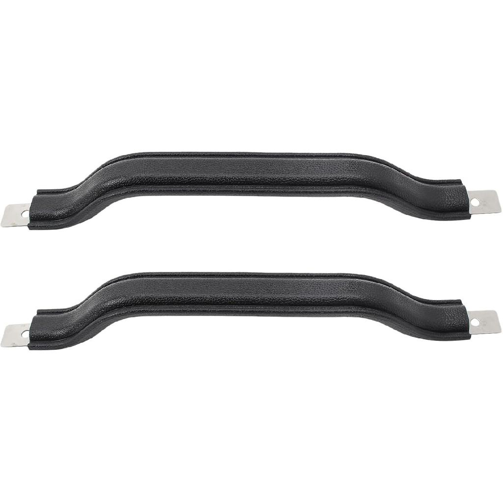 55009801K Interior Door Handle Pull Strap Kit Black Front Left Driver and Right Passenger Side Compatible with Jeep Wrangler YJ 1987-1995 Pack of 2