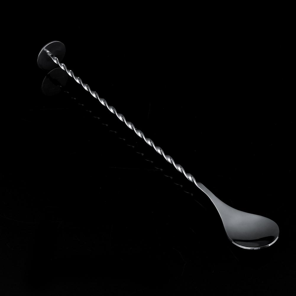 

11In Stainless Steel Long Bar Spoon Steel Bartending Mixed Tall Drink Stir Spoon Bar Wine
