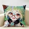 Sucrose Genshin Game Cushion Cover Natural Linen Organic Fabric DoubleSided Printing Room Sofa Decor Pillow Case