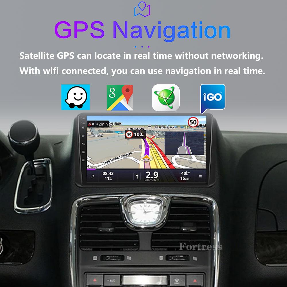 Car Radio For Chrysler Grand Voyager 5 For Dodge Grand Caravan 2008 2011-2020 GPS Multimedia Stereo HeadUnit 2 Din Android 13
