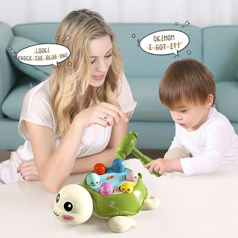 1Pc interactive turtle hammer toy, educational color shape classification game, durable other material structure, ideal gift for children aged 0-3