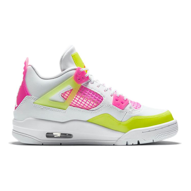 Jordan 4 Retro Weiß Zitrone Rosa GS CV7808-100