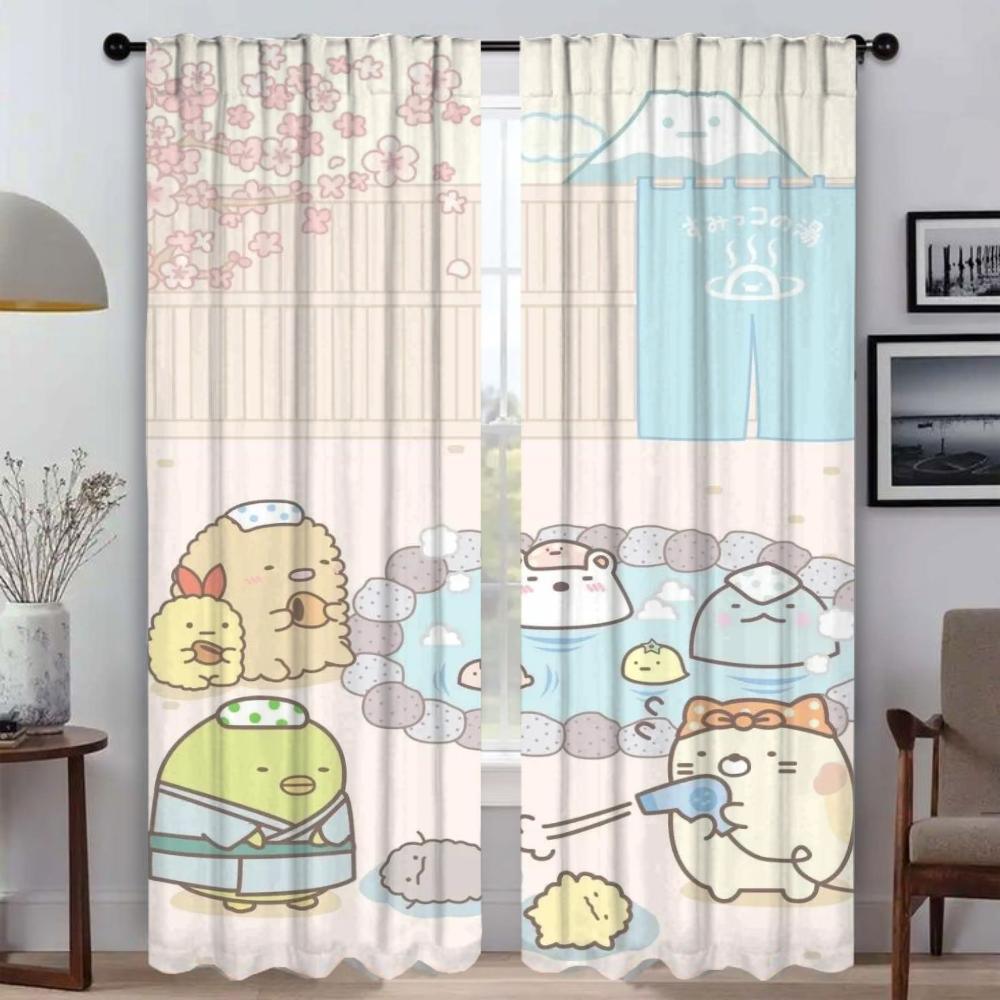 Modern Living Room Curtains for Camera Sumikkos Gurashis Blackout Curtain Halloween Decoration Partition Home Interior Curtains