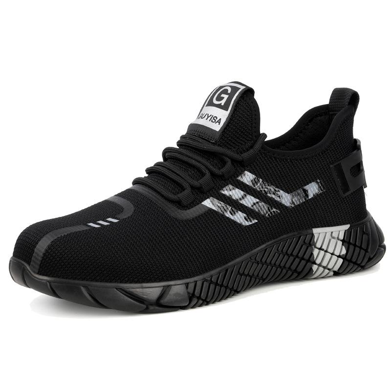 Fashion Work Sneakers Men Safety Shoes Construction Steel Toe Work Shoes Safety Boots Men Shoes Anti-Puncture Working Summer Kevlar