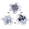 Women's Fashion Flower Feather Bead Corsage Hair Clip Bridal Hairband Brooch Pin Brida Barrettes Hair Accessories Jewelry