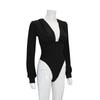 Spring Summer Ribbed Knitted Elegant Bodysuit Skinny Tops Party Sexy Cut Out Bodysuits Clothes For Women