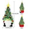 Christmas Decorations - 6.2Inch Lighted Up Gnomes Christmas Tree with Multicolored Lights Small Min - GXCC