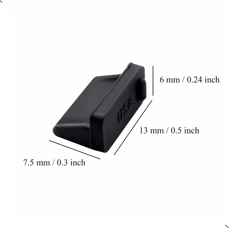 Xiaomi 60/10PCS USB Dust Plug Silicone Anti Dust Cap for Laptop PC Charging Port Protector Soft USB Type A C Female Port Cover