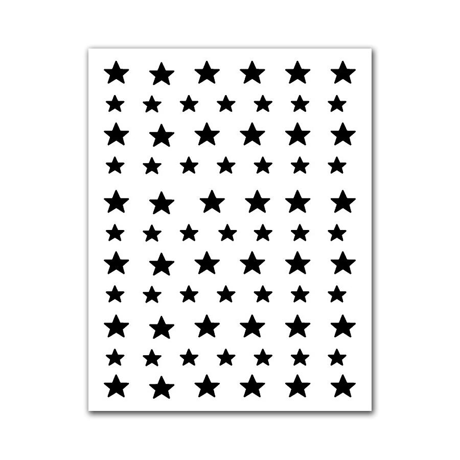 Nail Art Airbrush Sticker Stencil Hollow Heart Butterfly Bear Star French Template Nail Stickers Manicure Tool