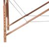 VidaXL Table pliable de massage Noir 3 zones avec cadre en bois