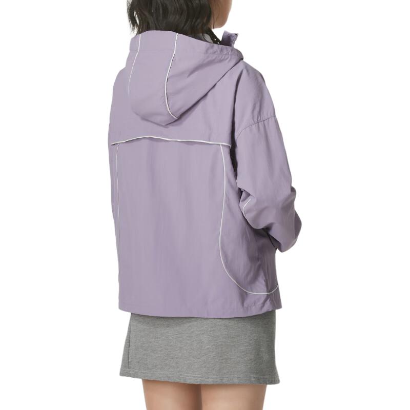 Puma Unifarbene atmungsaktive Webjacke Damenjacken Lila 628763-30