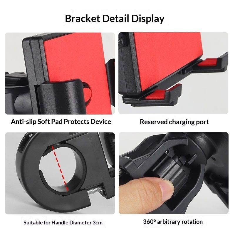 Truck Bus Phone Mount Hands Free 360 Rotation Stable Anti-Shake Grip Universal for Truck Bus Drivers GPS Use