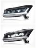 08-13 Accord Headlight Assembly LED DRL Devil Eye with Sequential Turn Signal
