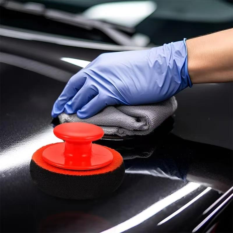 5PCs foam car wax applicator pad hand polisher car wax sealing glaze car beauty wax mall sponge polisher accessories