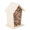Wooden Insect Bee House Wood Shelter Nesting Box for Outdoor Garden Decoration