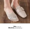 Frühlings-/Sommer Damen Atmungsaktive Jacquard-Spitze Bootssocken - Schweißabsorbierend, Dünn, Niedrig geschnitten, Rutschfester Fersenhalt, Unsichtbares Design