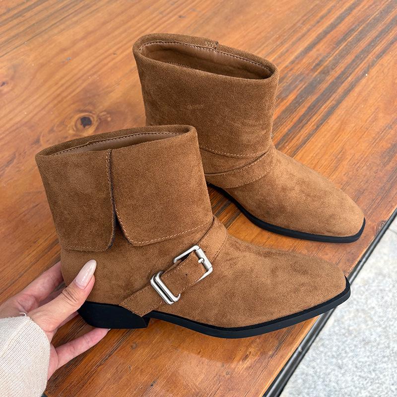 New Two-wear Martin Boots 2025 Autumn and Winter Retro Maillard Boots Women's British Style Foreign Style Short Boots Versatile Women's Boots