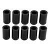 10 Pcs 10mm Automotive Vacuum Hose Cap Silicone Waterproof Ozone Resistant Flexible Intake Vacuum Hose End Plug Black