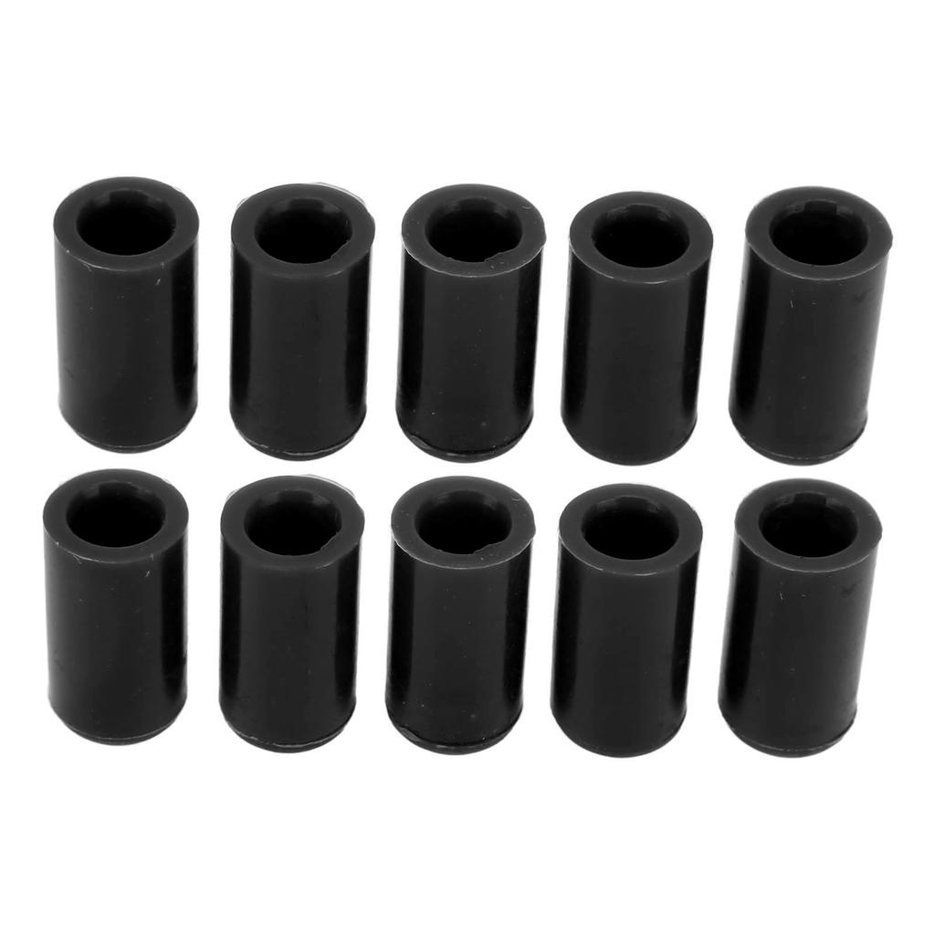 10 Pcs 10mm Automotive Vacuum Hose Cap Silicone Waterproof Ozone Resistant Flexible Intake Vacuum Hose End Plug Black
