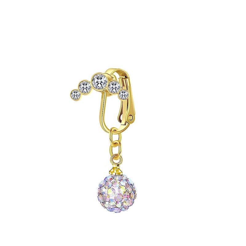 

Европейская и американская бабочка Циркон Двойное персиковое сердце Кольцо для пупка 5 Сверло Бесплатная перфорация Мягкий керамический шарик Подвеска Пупок Пупок