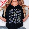 Vintage Blueberry 90s Graphic TShirt Retro Fruit Berry Nature Y2k Unisex Shirt Unisex Summer Casual Crewneck Cotton Short Sleeve