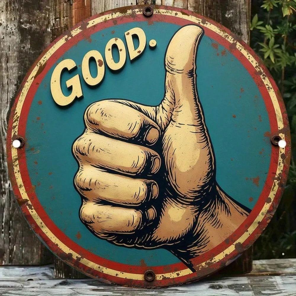 

Vintage Metal Tin Sign, Retro Wall Art Home Decor