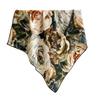 Rose Story Silk Wool Square Scarf Spring and Autumn Versatile Silk Scarf Oil Painting Silk Wool Square Scarf Double-sided Printed Silk Scarf