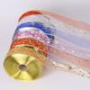 Christmas Decoration Ribbon Width Powdered Gilding Ribbon Gift Packing Ribbon Wedding Festival Xmas Party Decor 100 Yards/Roll