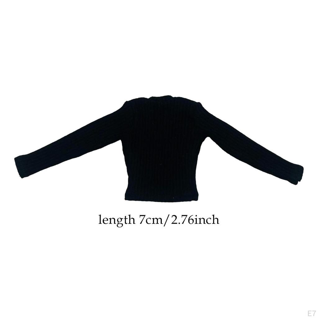 1/6 Long Sleeve Tops Doll Clothing Action Figure Clothes Miniature Casual for 12 Inch