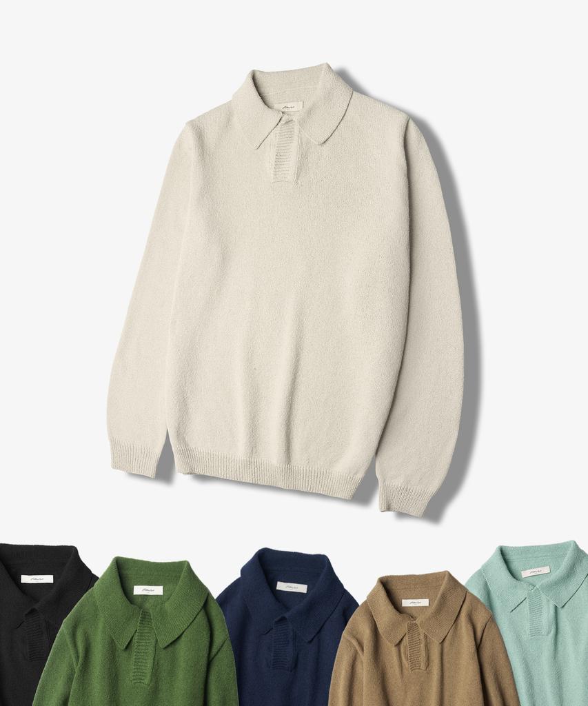 HALBKREIS LAYOUT T20026 Boucle Collar Knit_6 Color