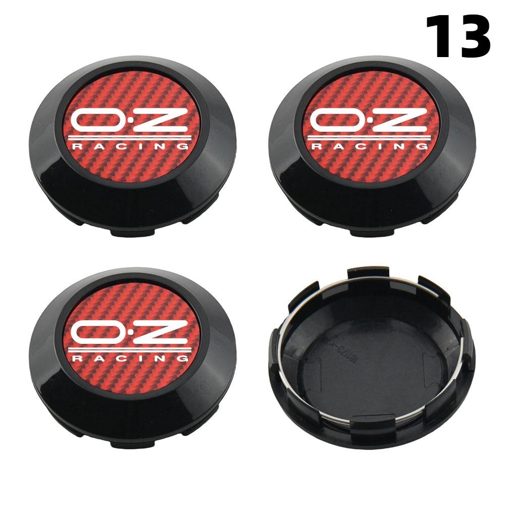 1 Juego/4 Piezas Diámetro Exterior 76MM / Diámetro Interior 72MM Tapa Para Llantas Tapacubos Centrales con Logo OZ Tapa de Rueda de Coche Deportivo Tapacubos
