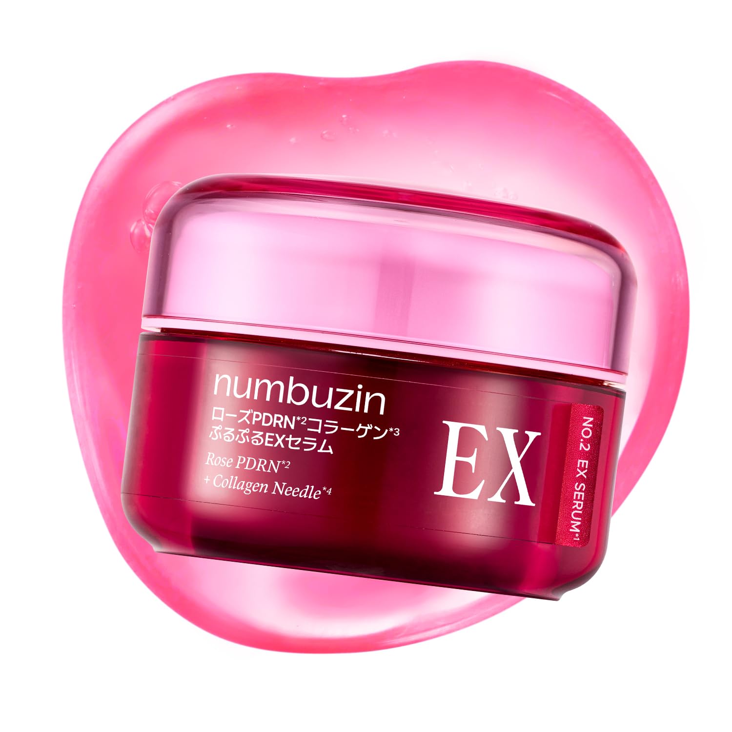 

Numbuzin 2 Розовая PDRN Коллагеновая Пурупуру EX Сыворотка 30мл Сияние Ниацинамид Гиалуроновая Кислота Желейная Сыворотка Сыворотка Корейская Косметика PDRN Низкомолекулярный Коллаген