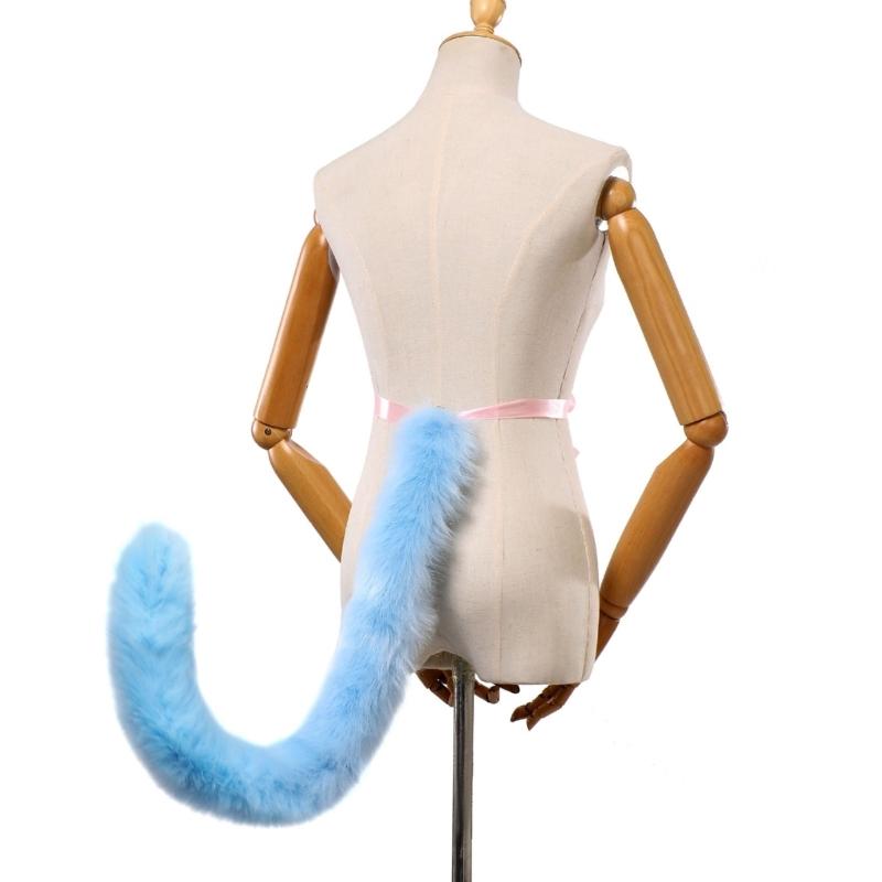 Foxes Tail Cats Tail Furs Plush Foxes Tail Cosplays Carnivals Party Christmas Animes Accessorise Halloween Costumes